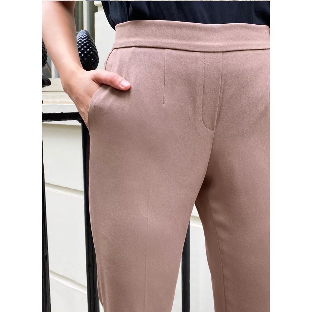 Aritzia Babaton Conan Pant Cropped Slim-Leg Trousers Shadow Mauve Size 2 - Picture 5 of 12